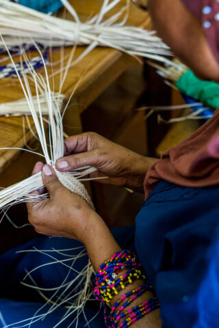 Accessories being hand-made